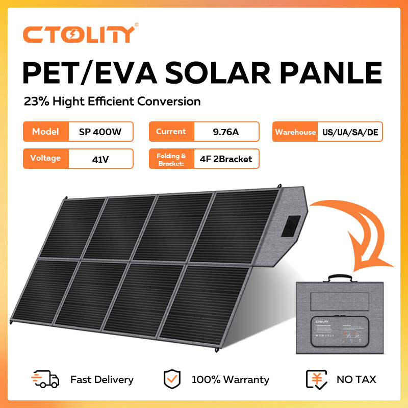 Rv Solar Kit 400W - CTOLITY-Panel Solar portátil de 400W, Kit