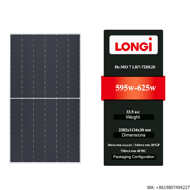 Longi Panel Hi-Mo 7 - Panel Solar de Media Celda de