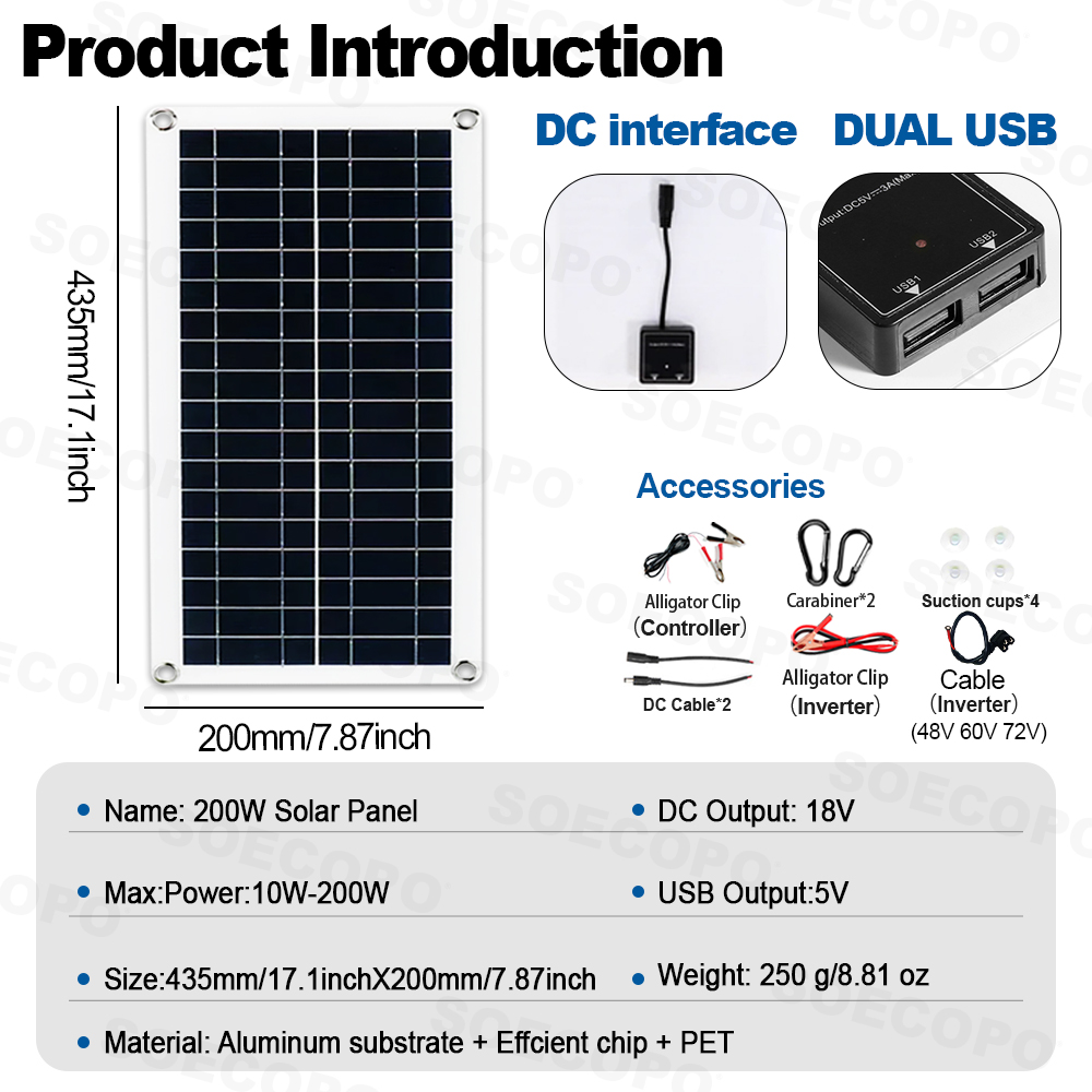 Kit de energía solar de 30000W - Rv Solar Kit 400W reseña y precio