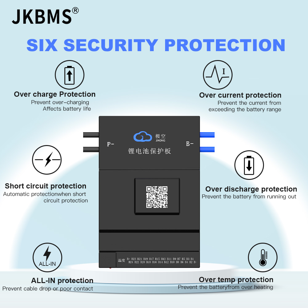 JKBMS 12S 13S 14S 15S 16S 17S  - Lithium Battery 100Ah reseña y precio