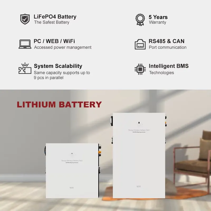 Batería Solar de 51.2V 100Ah 5 - Lithium Battery 100Ah reseña y precio